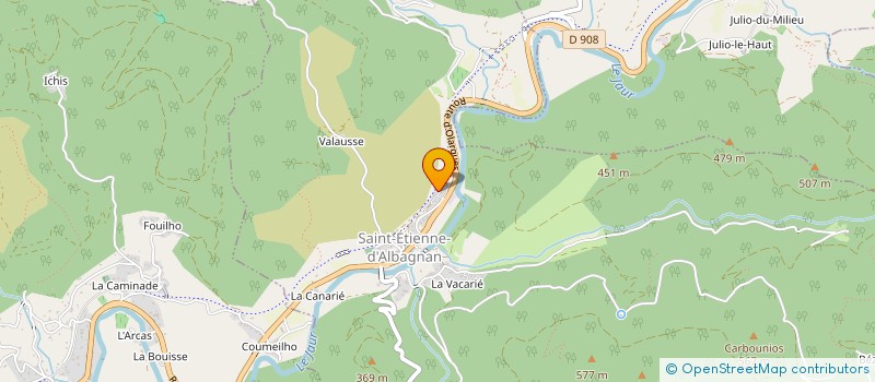 localisation de l'entreprise PRIMEURS DONNADIEU  SAINT-ETIENNE-D'ALBAGNAN