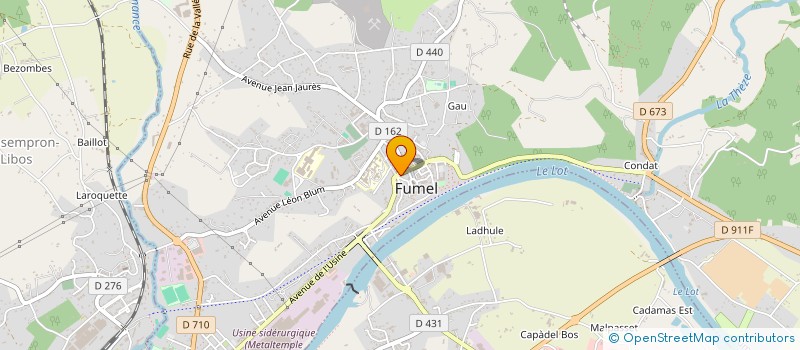 localisation de l'entreprise PRIMEURS ET FLEURS à FUMEL