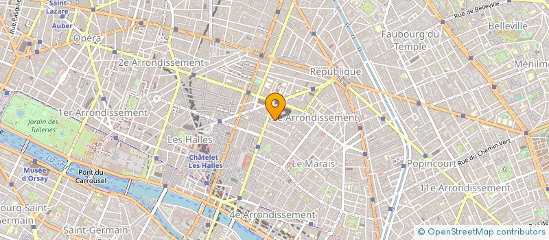 localisation de l'entreprise PRIMEURS GRAVILLIERS  PARIS