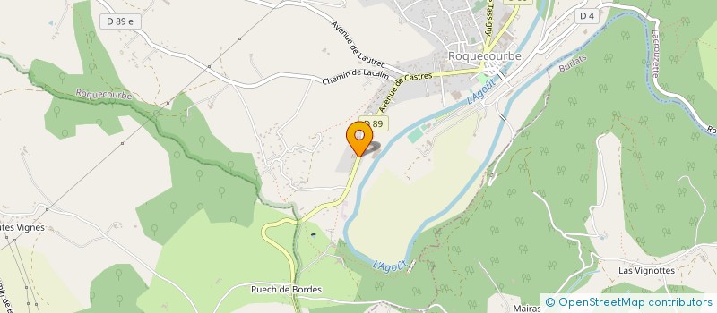 localisation de l'entreprise PRIMEURS JEAN ET FILS  ROQUECOURBE