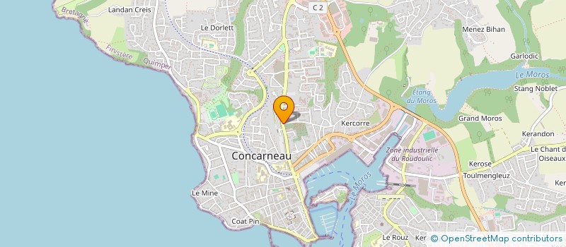 localisation de l'entreprise PRIMEURS LE PELLETER à CONCARNEAU
