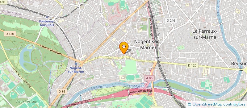 localisation de l'entreprise PRIMEURS NOGENT  NOGENT-SUR-MARNE