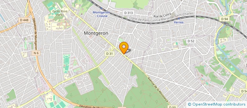 localisation de l'entreprise PRIMEURS ON à MONTGERON