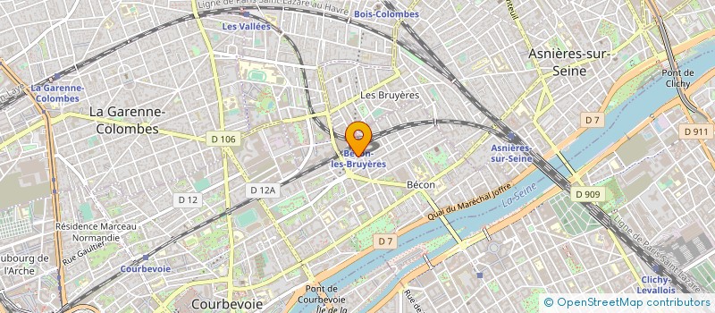 localisation de l'entreprise PRIMEURS SERVICES à COURBEVOIE