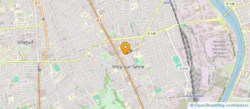 localisation de l'entreprise PRIMEURS VITRY à VITRY-SUR-SEINE