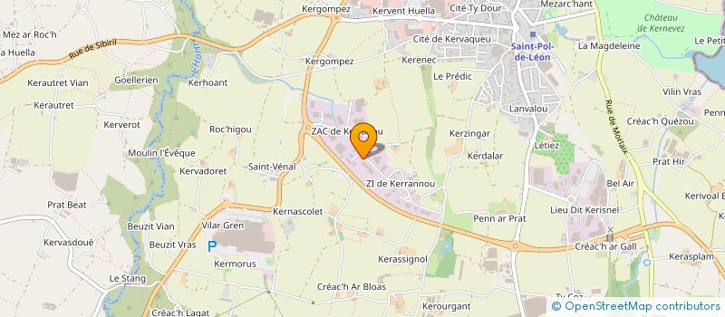 localisation de l'entreprise PRIMEVER CUSTOMS à SAINT-POL-DE-LEON