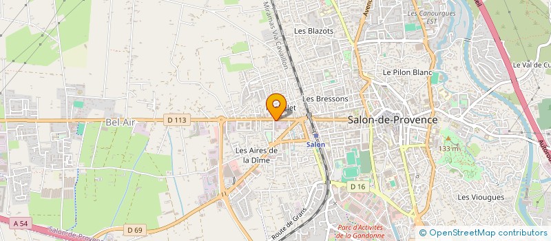 localisation de l'entreprise PRIMEVERE à SALON-DE-PROVENCE