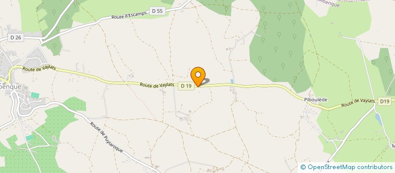 localisation de l'entreprise PRIMEVERE  LALBENQUE