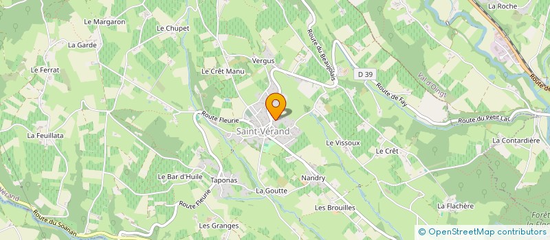 localisation de l'entreprise PRIMEVERE  SAINT-VERAND