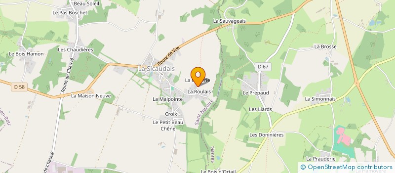 localisation de l'entreprise PRIMEVERE  CHAUMES-EN-RETZ