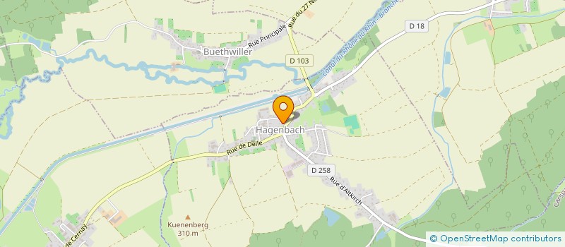 localisation de l'entreprise PRIMEVERE SARL à HAGENBACH