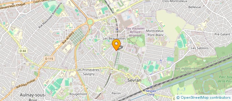 localisation de l'entreprise PRIMEVERE SCI à SEVRAN
