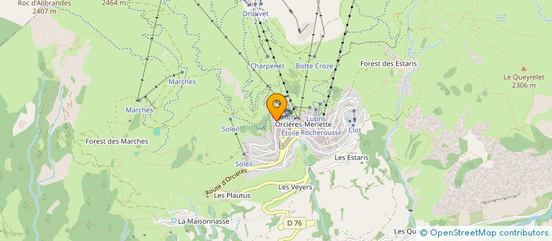 localisation de l'entreprise PRIMEVERES 7 à ORCIERES