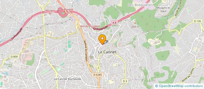 localisation de l'entreprise PRIMEX à LE CANNET