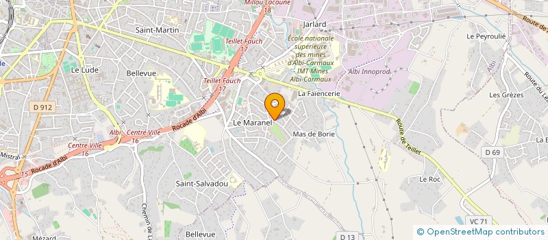 localisation de l'entreprise PRIMMA DONA à ALBI