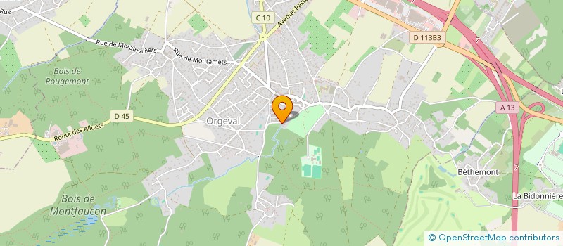 localisation de l'entreprise PRIMMI  ORGEVAL