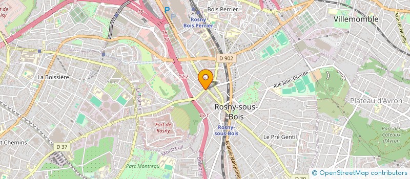 localisation de l'entreprise PRIMMO à ROSNY SOUS BOIS