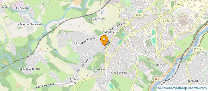 localisation de l'entreprise PRIMO 28 à ISLE