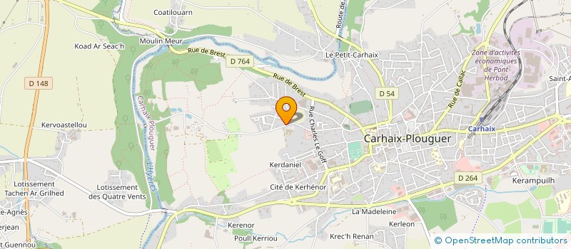localisation de l'entreprise PRIMO à CARHAIX-PLOUGUER