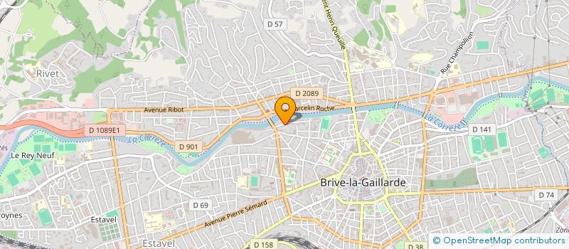 localisation de l'entreprise PRIMO PASSO  BRIVE-LA-GAILLARDE