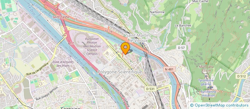 localisation de l'entreprise PRIMO1D à GRENOBLE