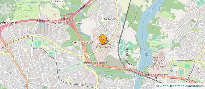 localisation de l'entreprise PRIMOGO à LA CHAPELLE-SUR-ERDRE