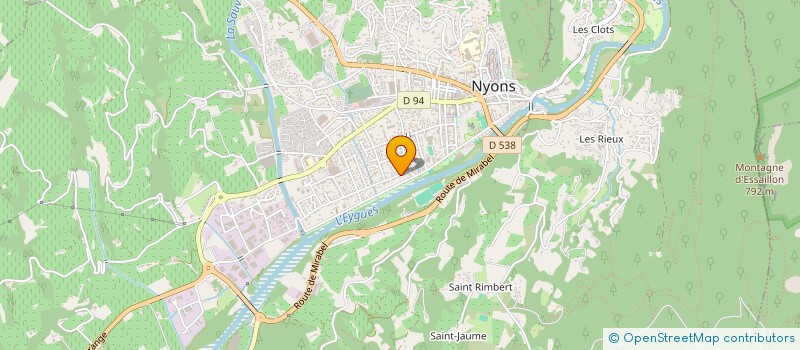 localisation de l'entreprise PRIMOLEA à NYONS