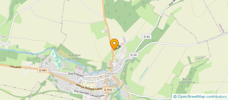 localisation de l'entreprise PRIMOLO FREVENT  FREVENT