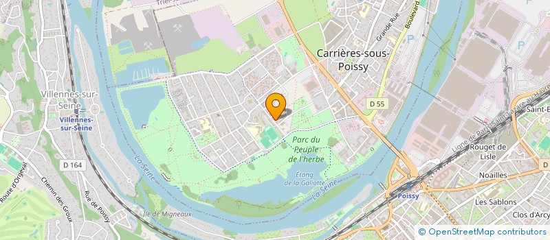 localisation de l'entreprise PRIMORDIAL  CARRIERES-SOUS-POISSY