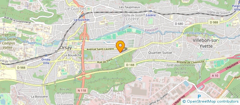 localisation de l'entreprise PRIMORSAY à ORSAY