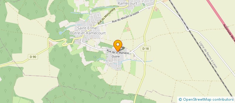 localisation de l'entreprise PRIMOT  SAINT-ERME-OUTRE-ET-RAMECOURT