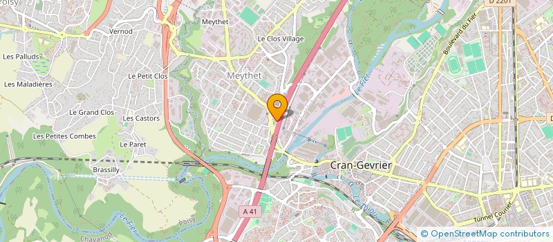 localisation de l'entreprise PRIMSAVEURS 74  ANNECY