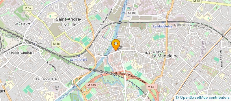 localisation de l'entreprise PRIMUCA  LA MADELEINE