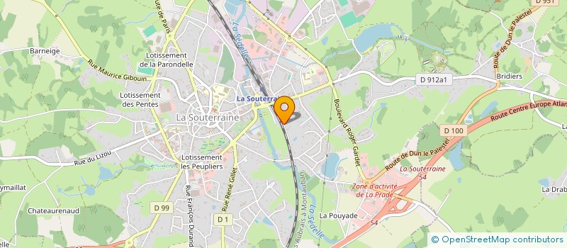localisation de l'entreprise PRIN à LA SOUTERRAINE