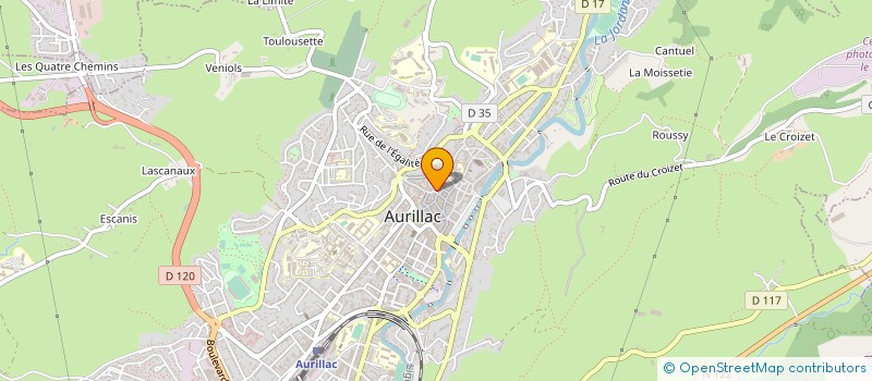 localisation de l'entreprise PRIN à AURILLAC