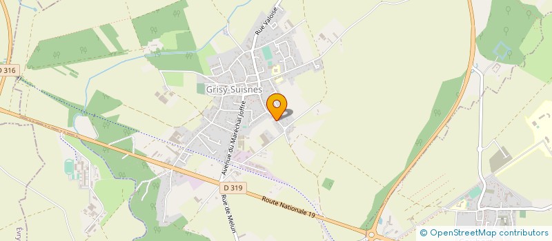 localisation de l'entreprise PRIN TOITURE  GRISY-SUISNES