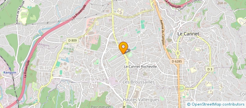 localisation de l'entreprise PRINCE à LE CANNET