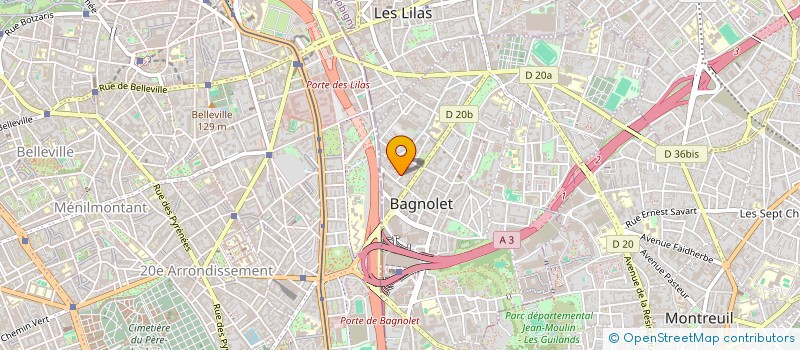 localisation de l'entreprise PRINCE ALBERT à BAGNOLET