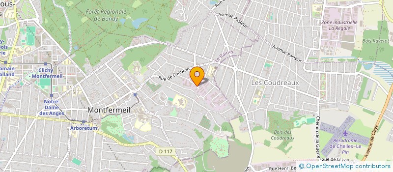 localisation de l'entreprise PRINCE BAT  MONTFERMEIL