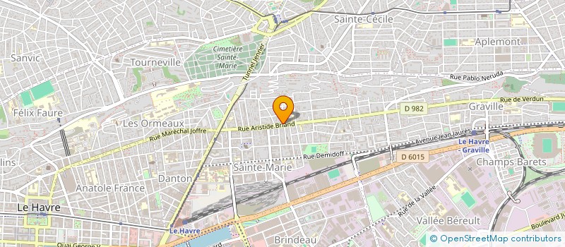 localisation de l'entreprise PRINCE COIFF  LE HAVRE