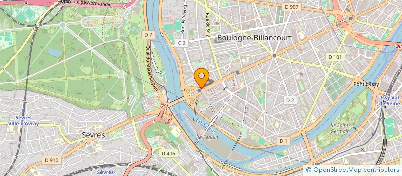 localisation de l'entreprise PRINCE DE BOULOGNE  BOULOGNE-BILLANCOURT