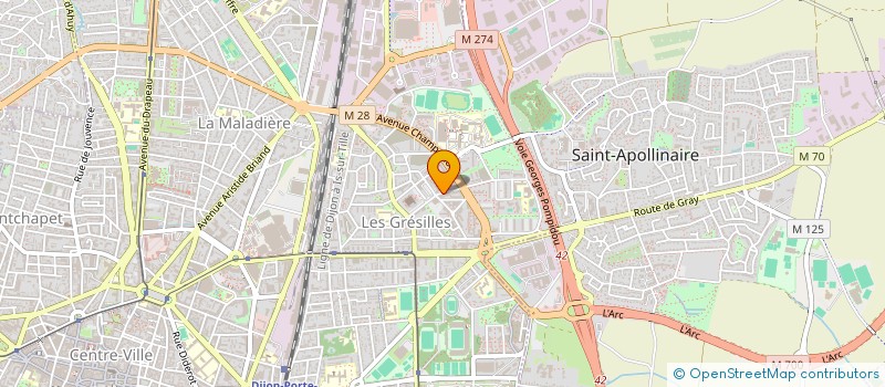 localisation de l'entreprise PRINCE DE LA VILLE à DIJON