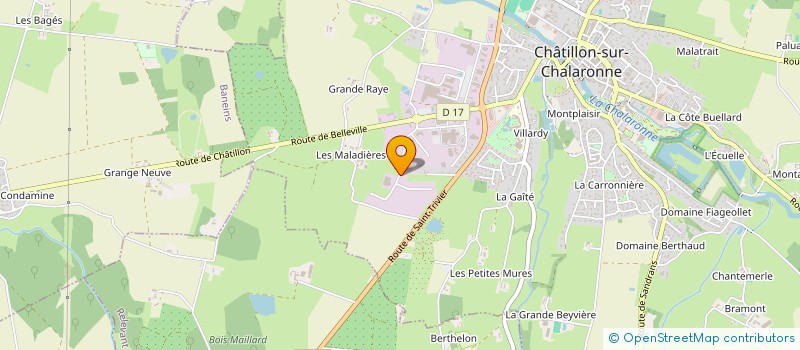 localisation de l'entreprise PRINCE ELEC' à CHATILLON-SUR-CHALARONNE