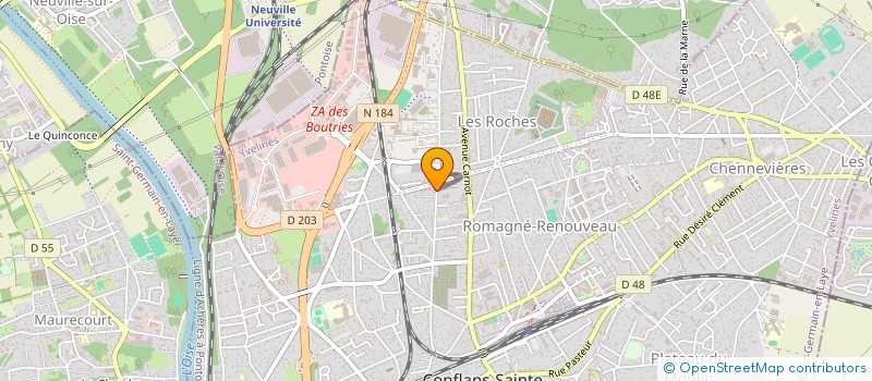 localisation de l'entreprise PRINCE TP  CONFLANS-SAINTE-HONORINE