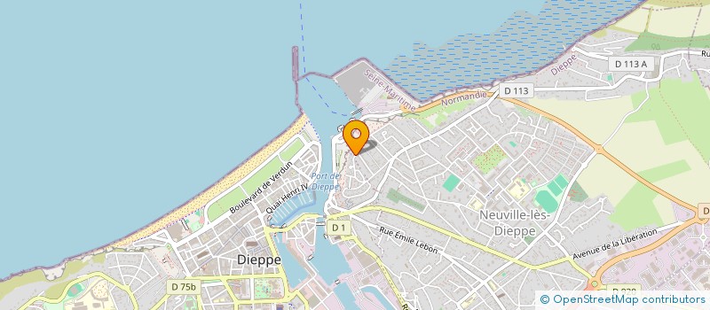 localisation de l'entreprise PRINCESSE DES MERS  DIEPPE