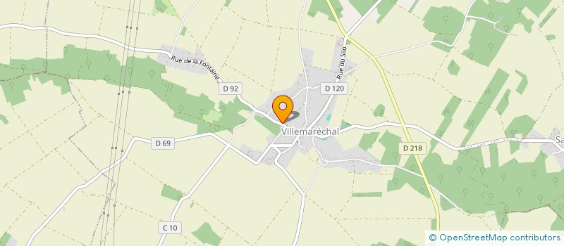 localisation de l'entreprise PRINCESSE ELODIE  VILLEMARECHAL