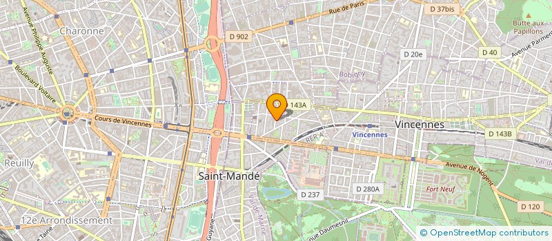 localisation de l'entreprise PRINCESSE MARGOT à VINCENNES