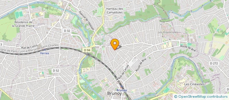 localisation de l'entreprise PRINCESVIET ACADEMIE FOOTBALL CLUB  BRUNOY