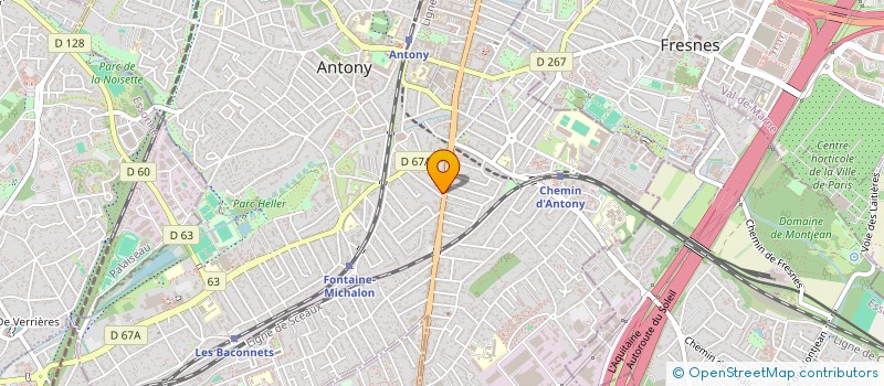 localisation de l'entreprise PRINCIA COIF ET TRESSE à ANTONY