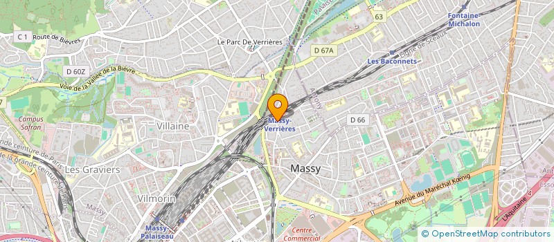 localisation de l'entreprise PRINCIA COIFFURE à MASSY